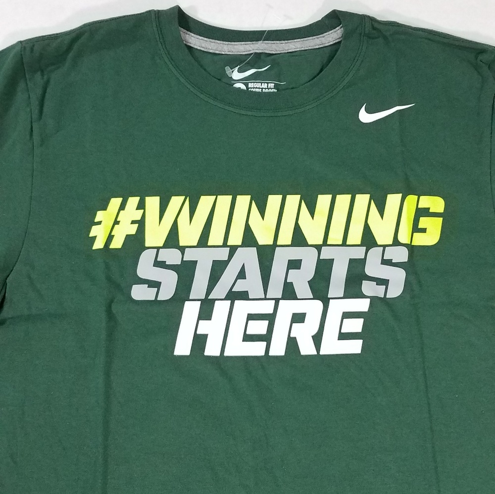 Nike T-Shirt #Winning Starts Here Men's Small